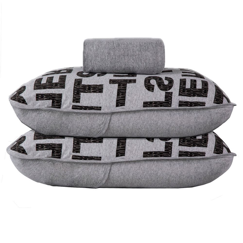 Jogo de Cama Queen Urban Confort Havan Casa 3 pçs - Letras
