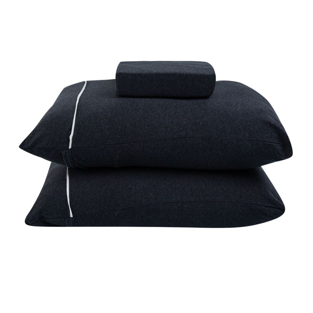 Jogo de Cama Queen Urban Confort Havan Casa 3 pçs - Preto Mescla