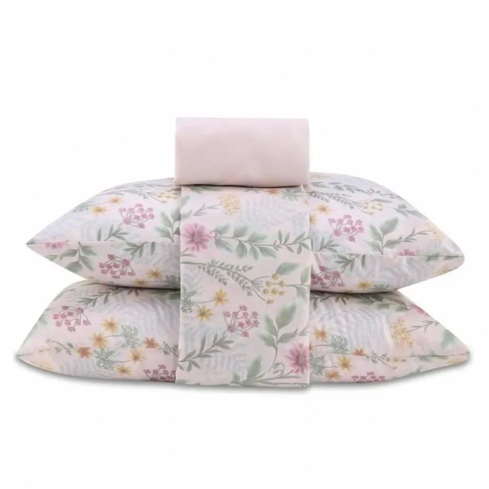 Jogo de Cama Queen Napoli Havan Casa 4 pçs - Iris Flowers