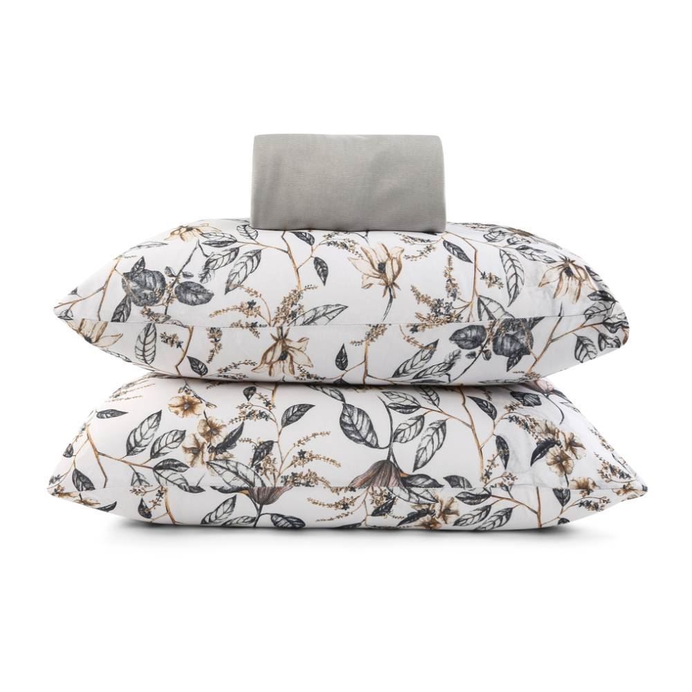 Jogo de Cama Solteiro Malha Solecasa Havan Casa 2 pçs - Floral Castor