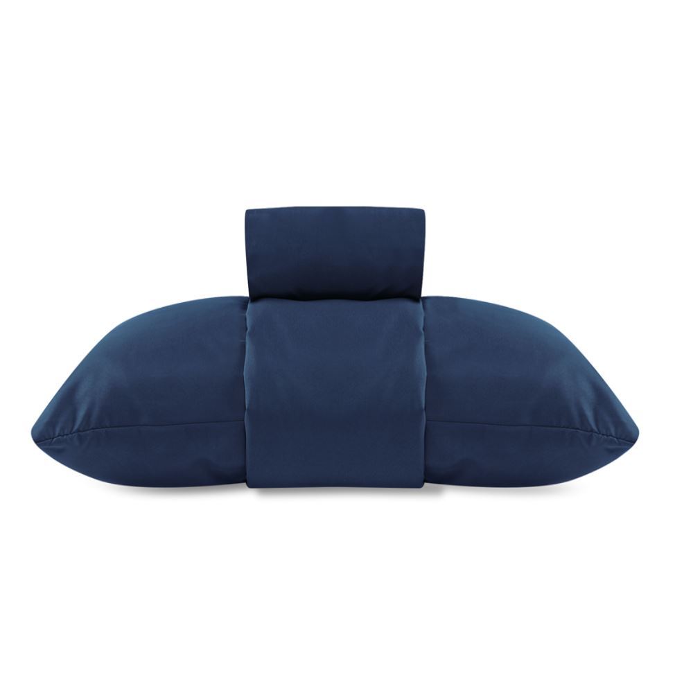 Jogo de Cama Solteiro Micro Percal Liso Havan Casa 3 Peças - Azul Marinho 2