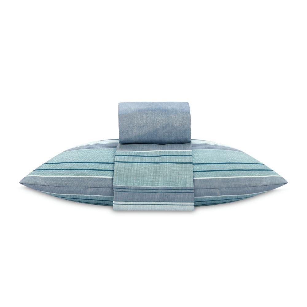 Jogo de Cama Solteiro Napoli Havan Casa 3 Peças - Grey Acqua