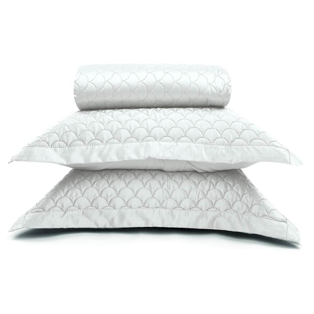 Kit Colcha Casal 100% Poliéster Havan Casa 3 pçs - Branco