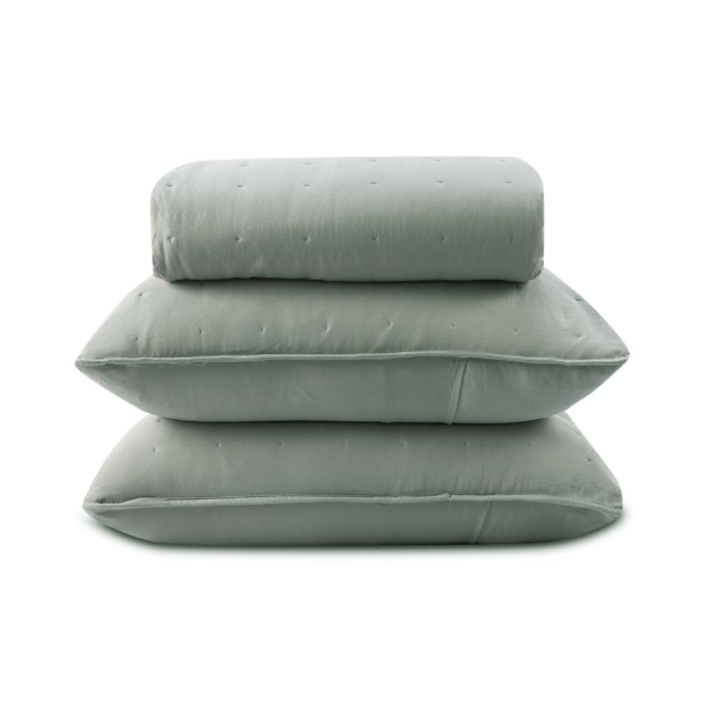 Kit Colcha King Elegance Havan Casa 3 pçs - Verde