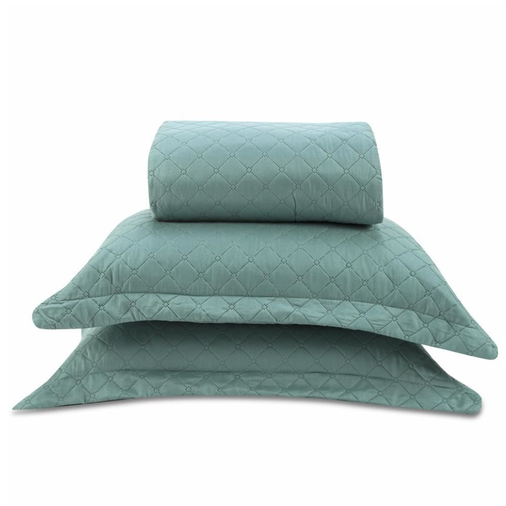 Kit Colcha Queen Versalhes/Napoli Lisa Havan Casa 3 pçs - Verde