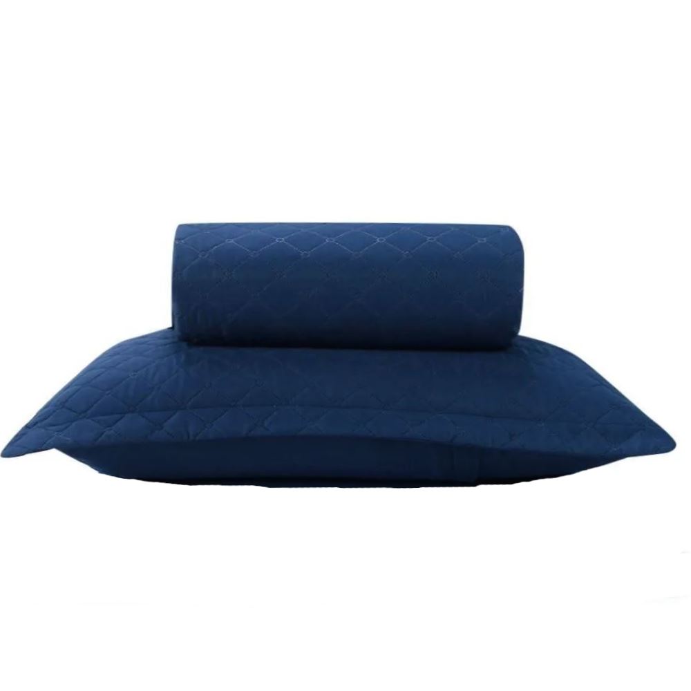 Kit Colcha Solteiro Versalhes/Napoli Lisa Havan Casa 2 pçs - Midnight Blue
