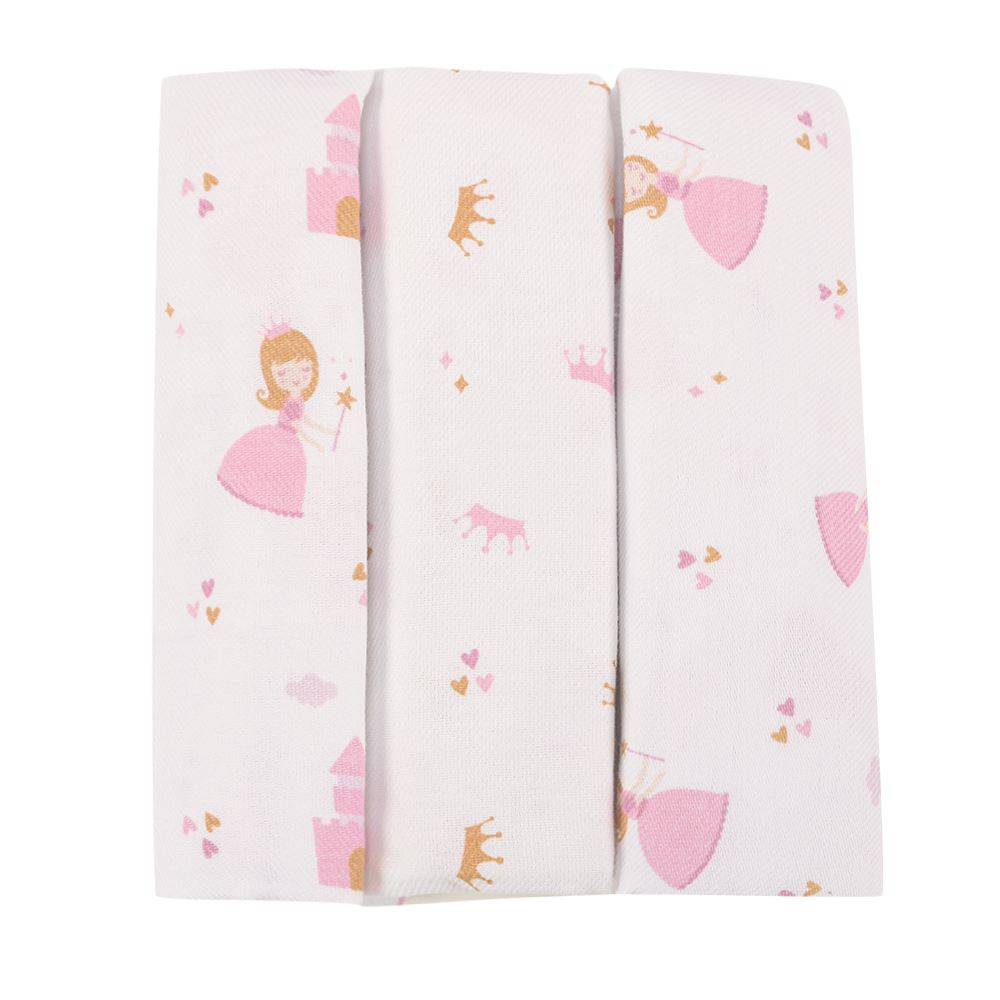Kit Cueiro com 3 Peças 80X80 cm Havan Baby - Princesa