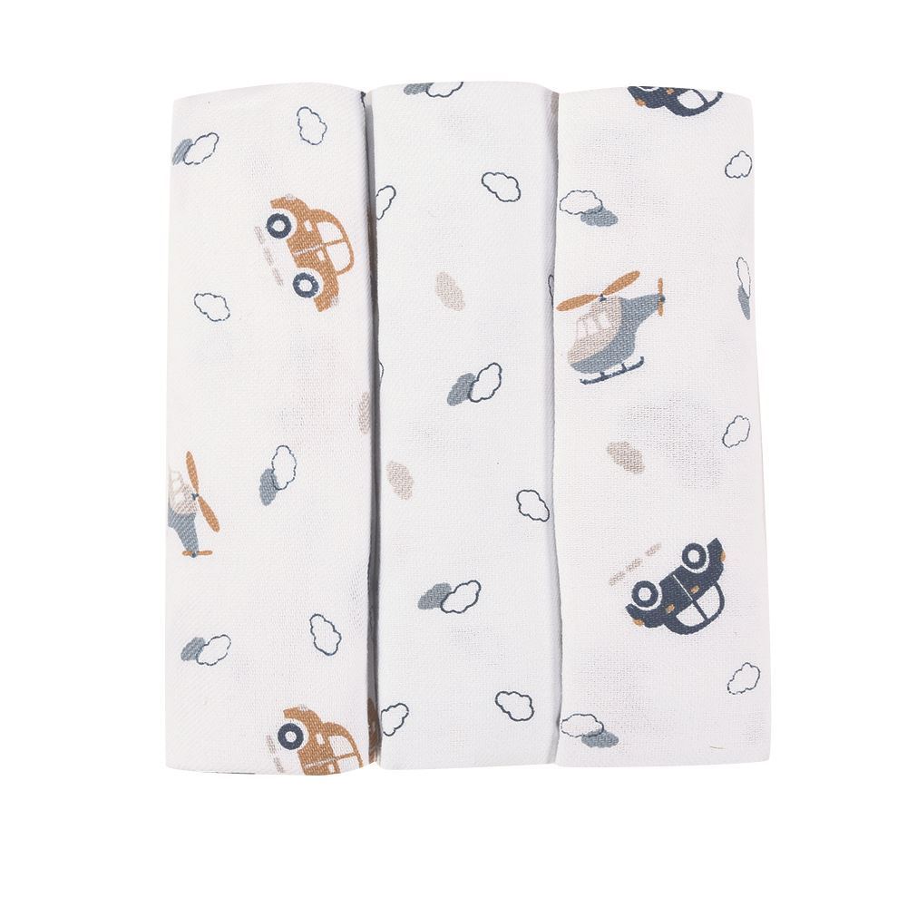 Kit Cueiro com 3 Peças 80X80 cm Havan Baby - Carros