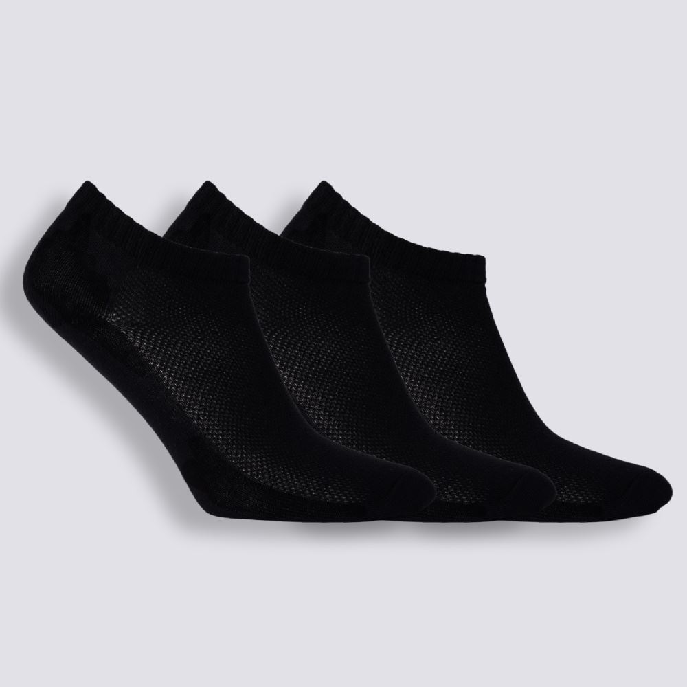 Kit Meia Masculina com 3 Pares Cano Curto Risk - Preto 39/43