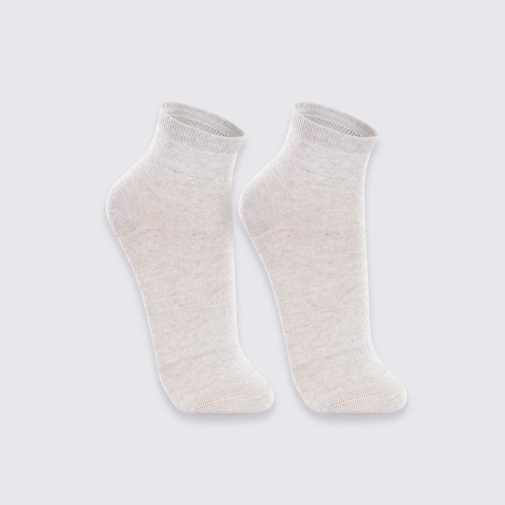 Kit Meia Soquete com 2 Pares Lupo - Cinza 34/39
