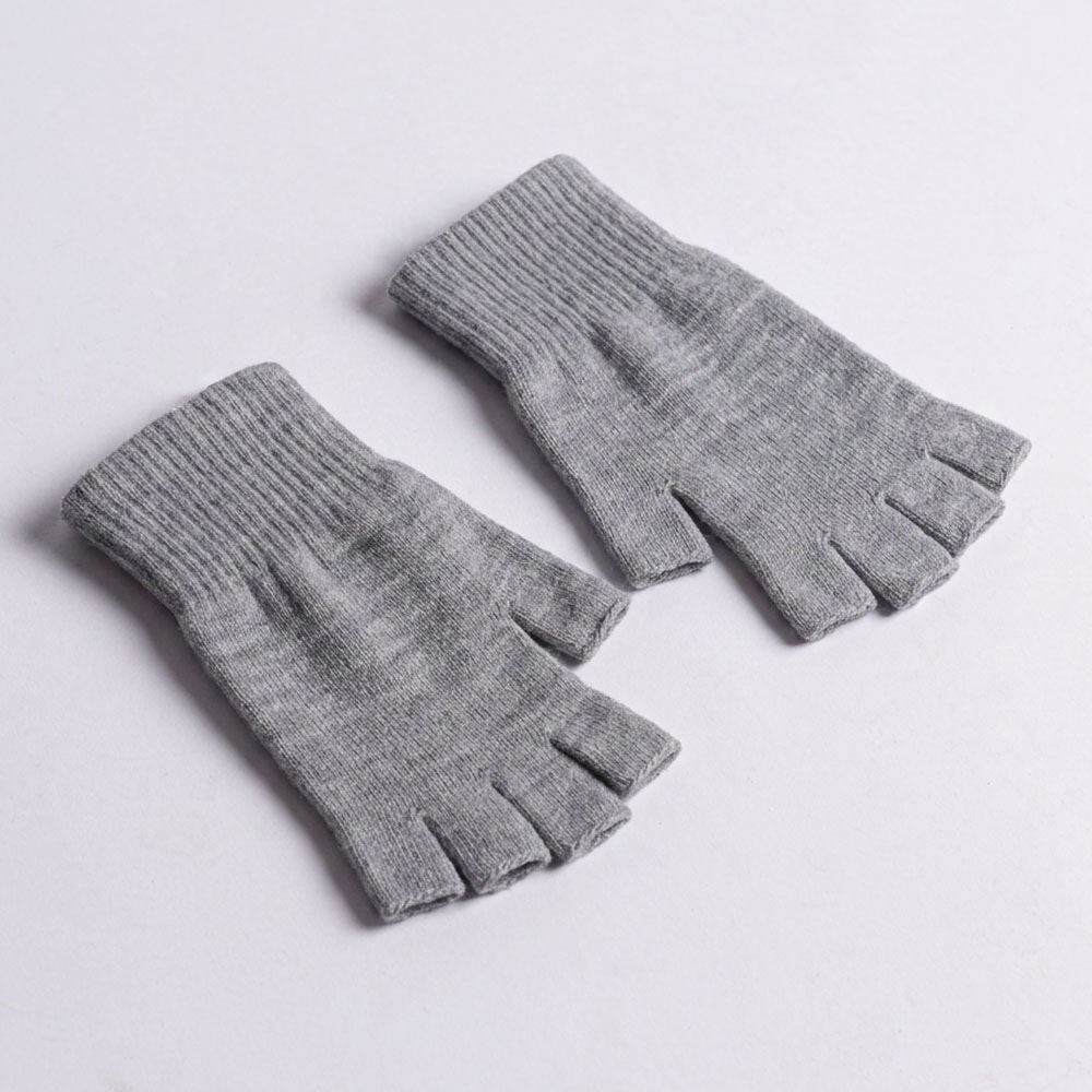 Luva Sem Dedo Feminina Em Tricot Boby Blues Mescla