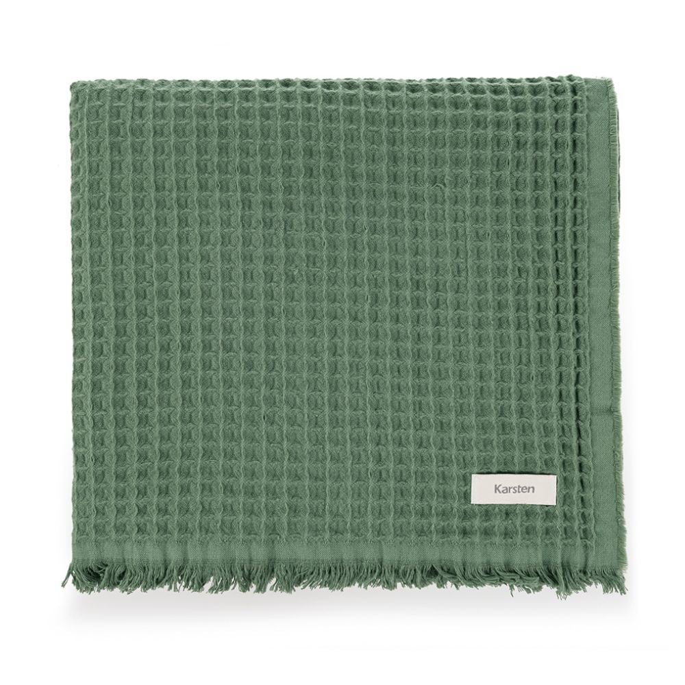 Manta Decorativa Denver 1,50X2,00 m 100% Algodão Karsten - Musgo