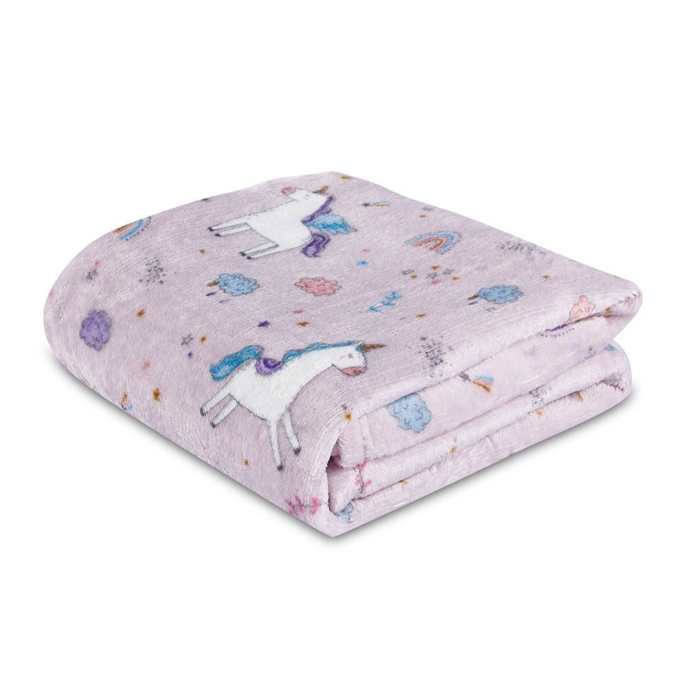 Manta Infantil Encantos Havan Kids - Unicórnio Lilás