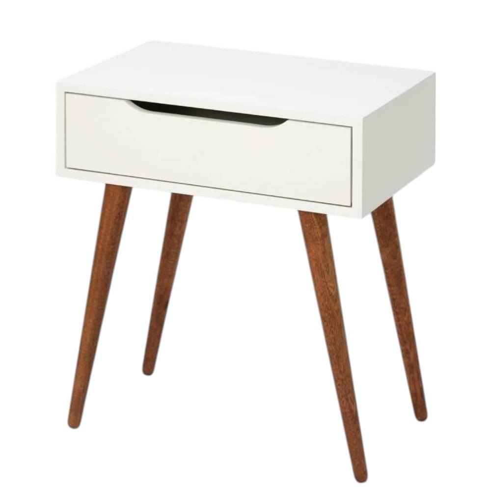 Mesa de Cabeceira Baixa 60Cm Havan Casa - Branco