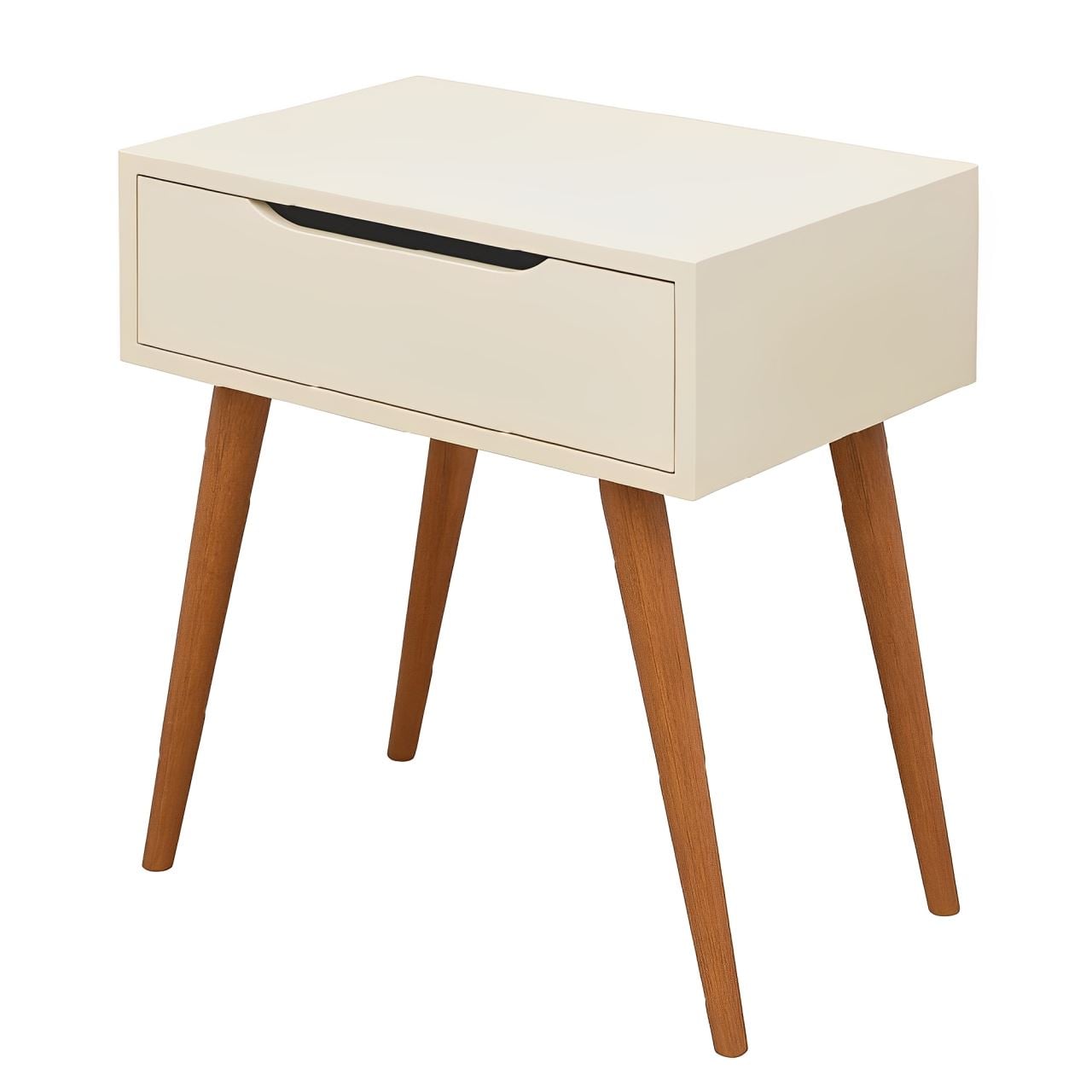 Mesa de Cabeceira Baixa 60Cm Havan Casa - Off White