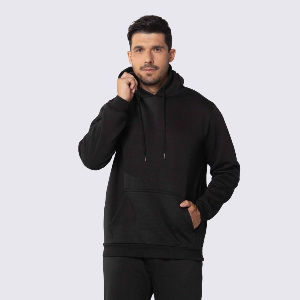 Moletom Masculino Canguru Marc Alain Preto
