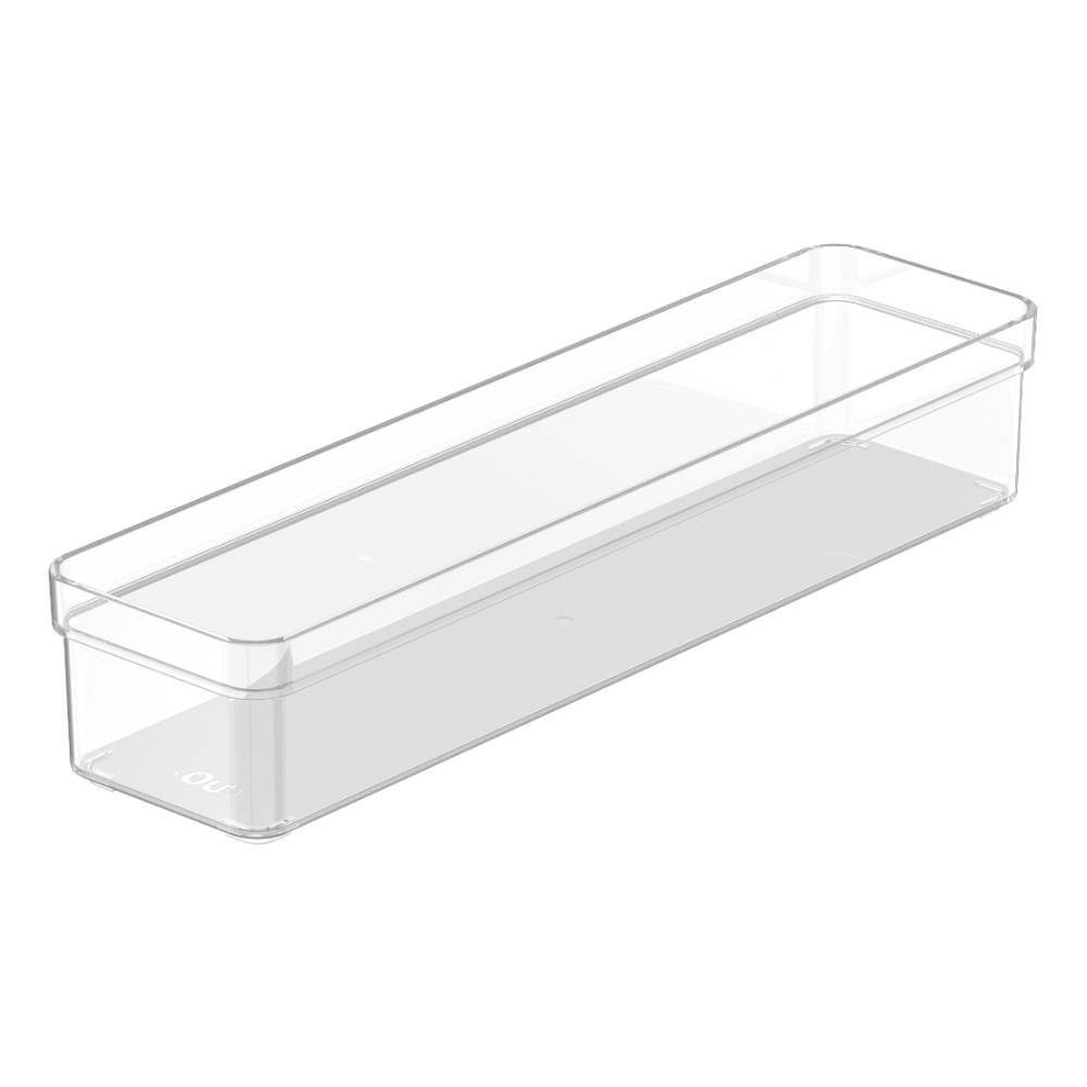 Organizador De Gavetas Clear Ou 30Cm - Natural