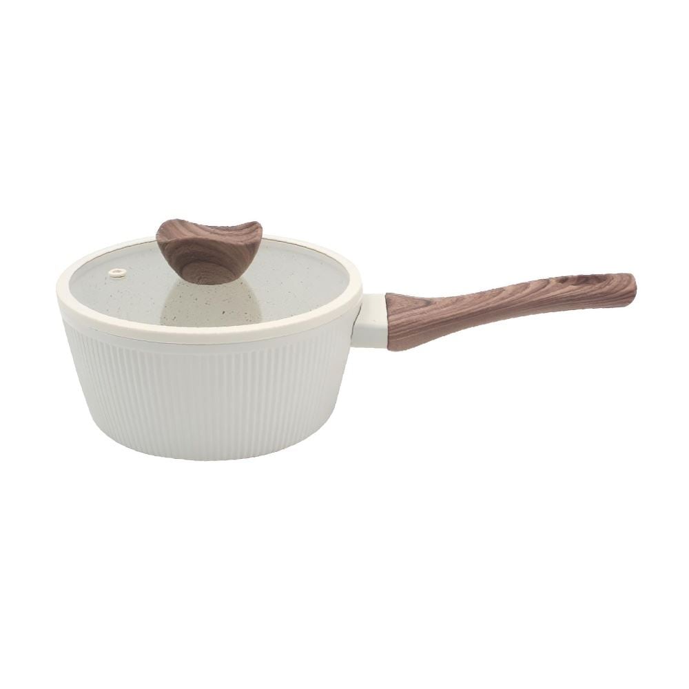 Panela com Tampa Elegance de Indução Havan Casa 18Cm - Baunilha