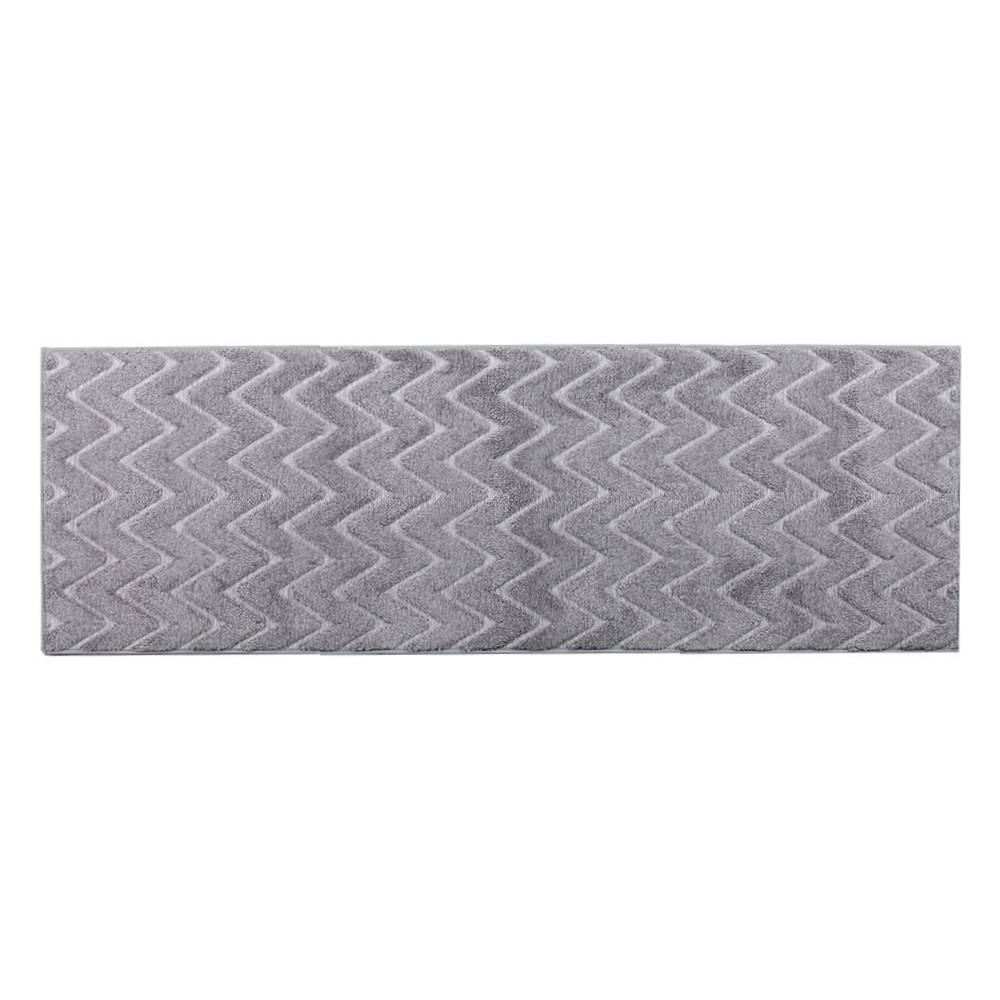 Tapete Passadeira para Quarto e Sala 60Cmx1,80 m Milano Havan Casa - Cinza Chevron