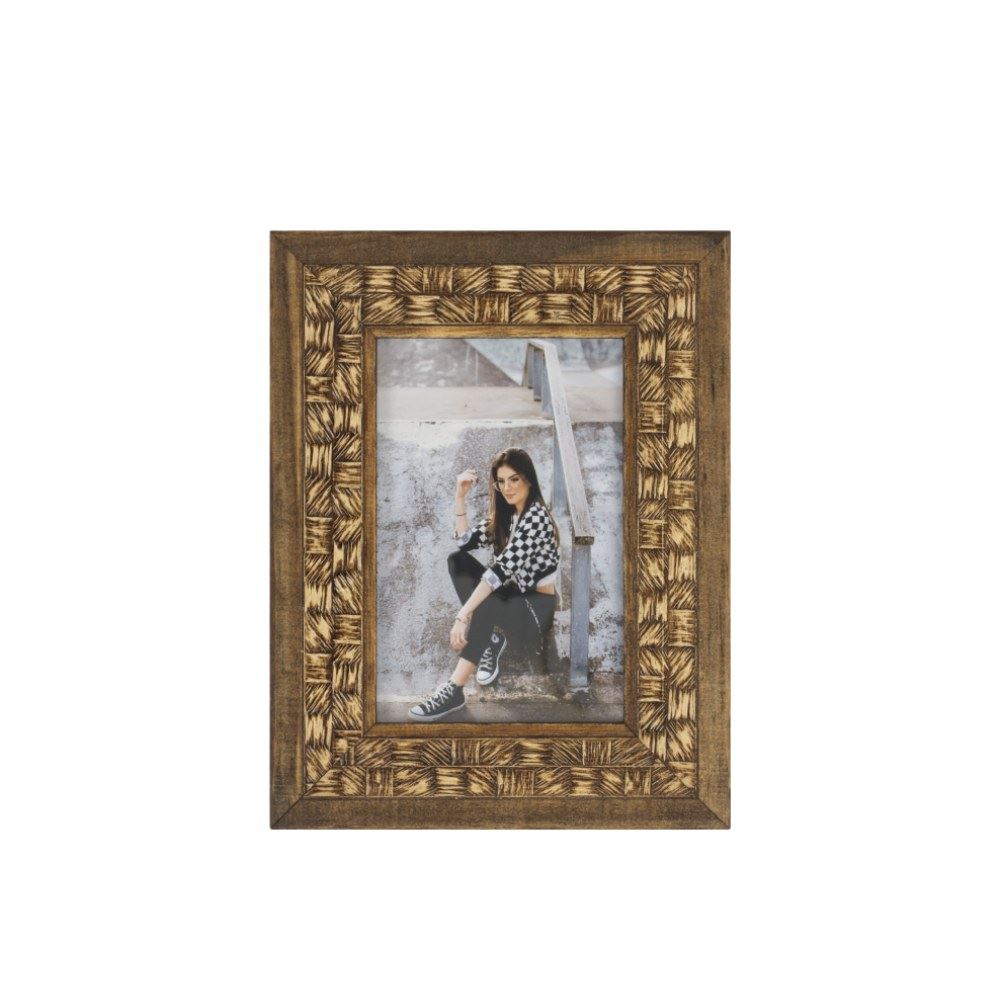 Porta Retrato De Madeira Bw Quadros 10X15cm - Coco