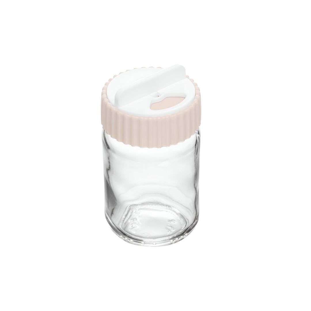 Porta Tempero Com Tampa Rotativa Siena Lyor 190Ml - Bege