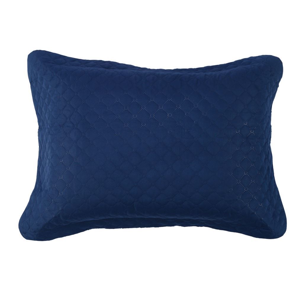 Porta Travesseiro Napoli Matelado 50Cm X 70Cm Havan Casa - Azul Oceano