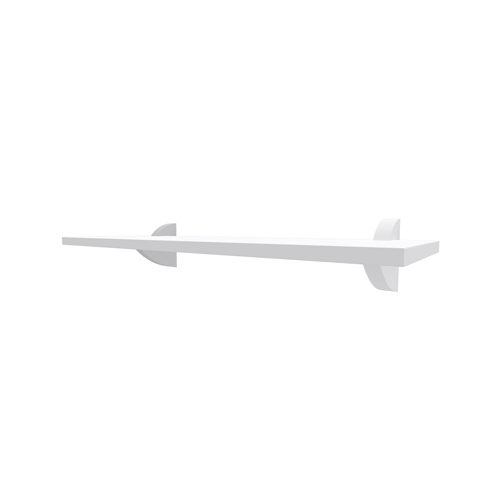 Prateleira Reta Com Suporte Clip 20X40cm Multivisão - Branco