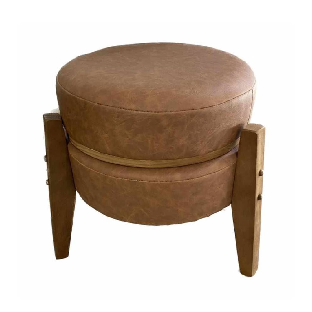 Puff Multiuso Jakarta 39X41cm Havan Casa - Marrom