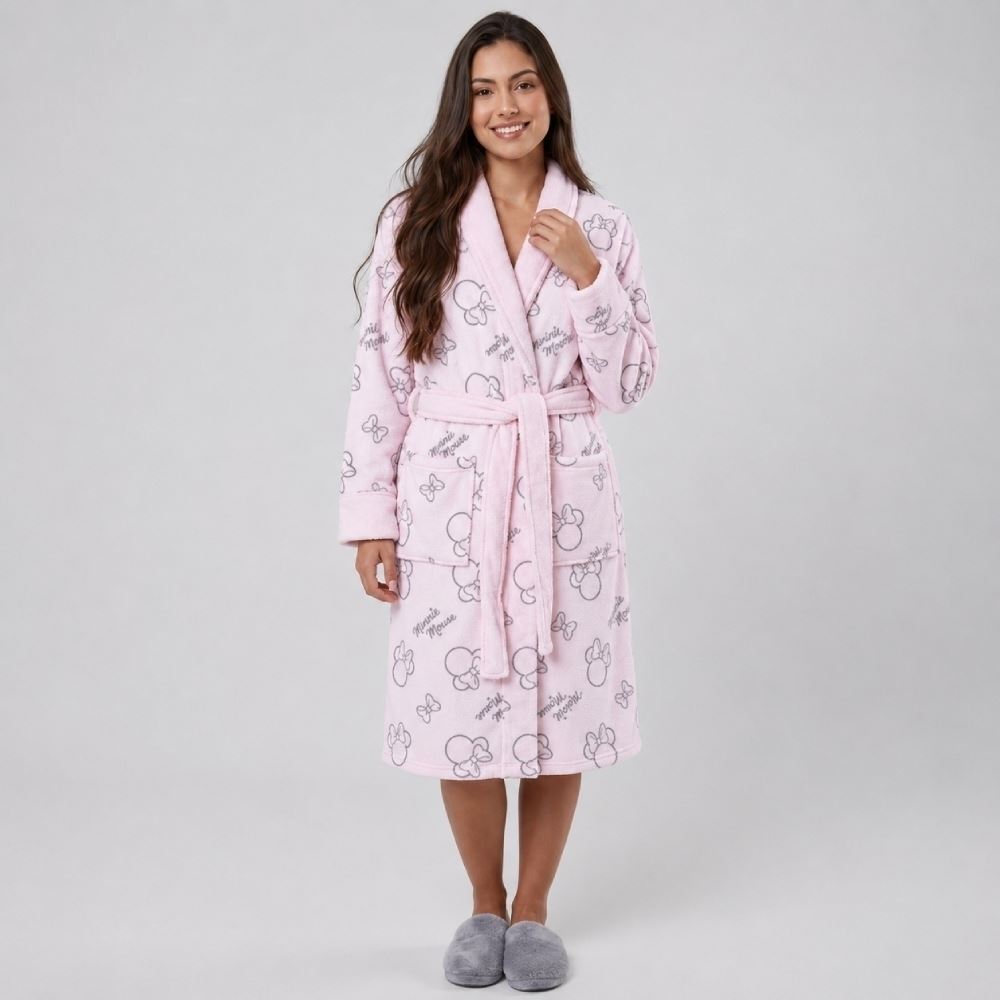 Roupão Adulto Unissex Disney Microfibra P - Minnie