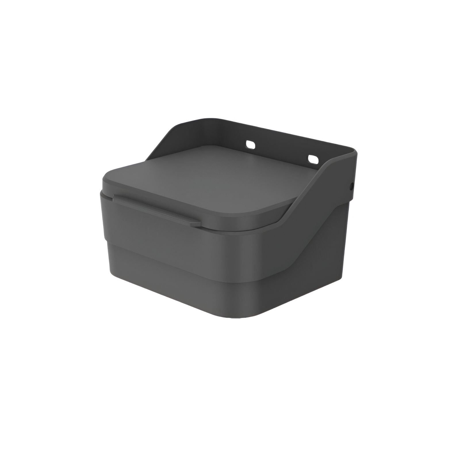 Saleiro De Plástico Trium Ou 13Cm - Chumbo