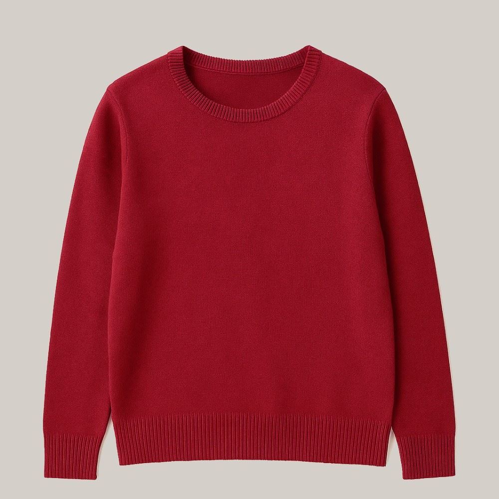 Suéter Infantil Menino De Tricot 4 a 10 Anos Hot Dog Bordo