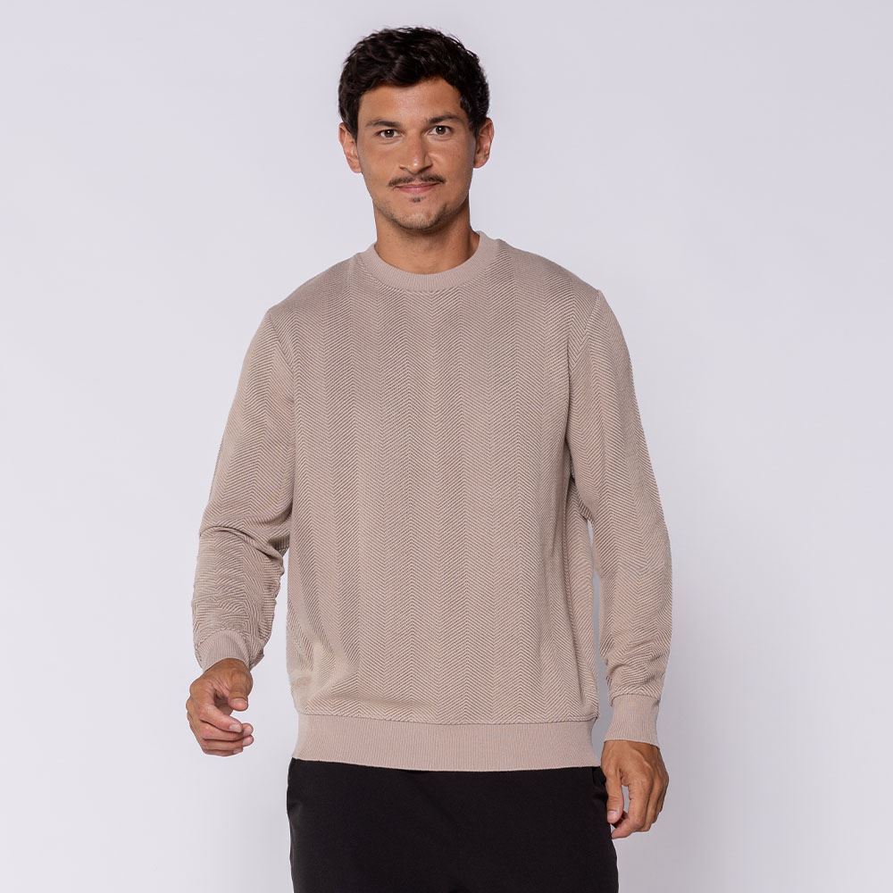 Suéter Masculino Em Tricot Marc Alain Fendi