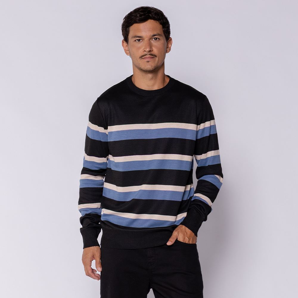 Suéter Masculino Em Tricot Thing Listrado 2