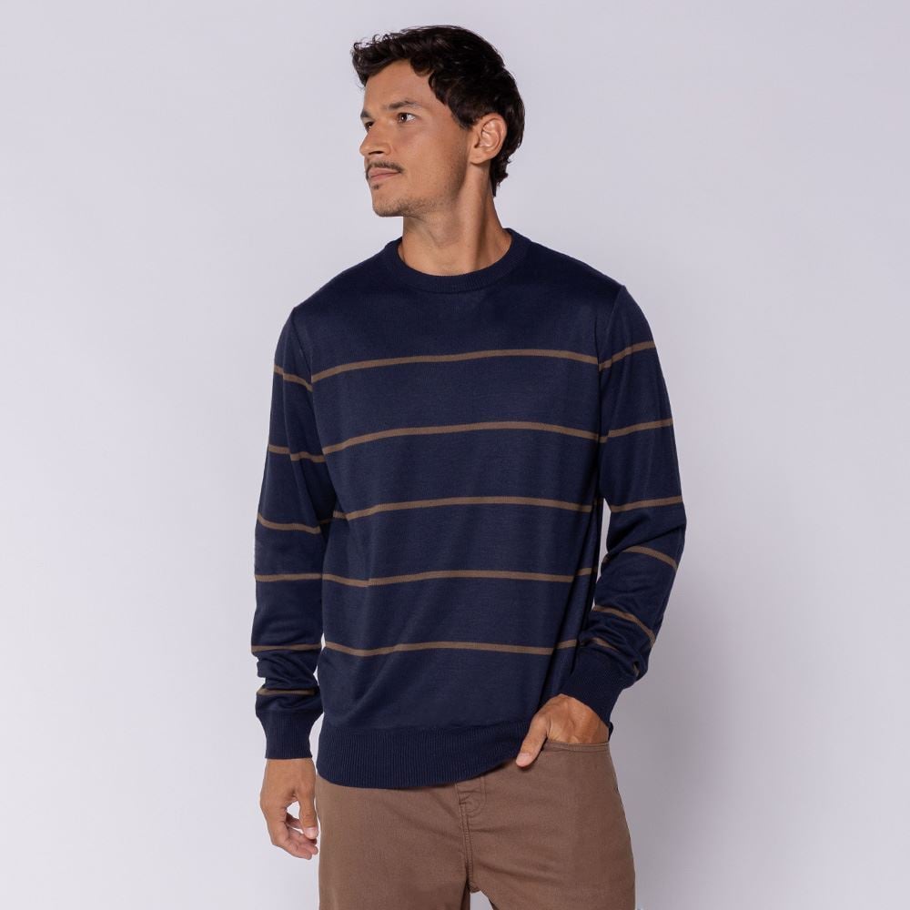 Suéter Masculino Em Tricot Thing Listrado 5