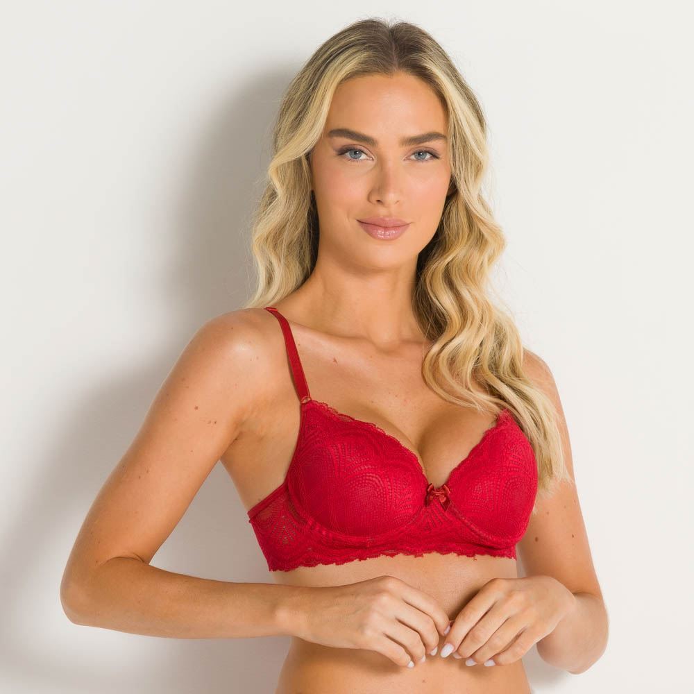 Sutiã Feminino Com Base Camila Moretti Vermelho