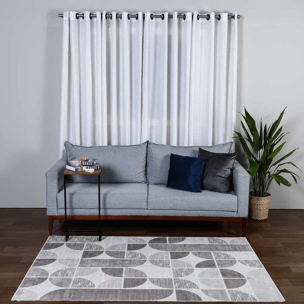 Tapete Para Quarto E Sala 1,40X2,00 M Belga Havan Casa - Bege Cinza