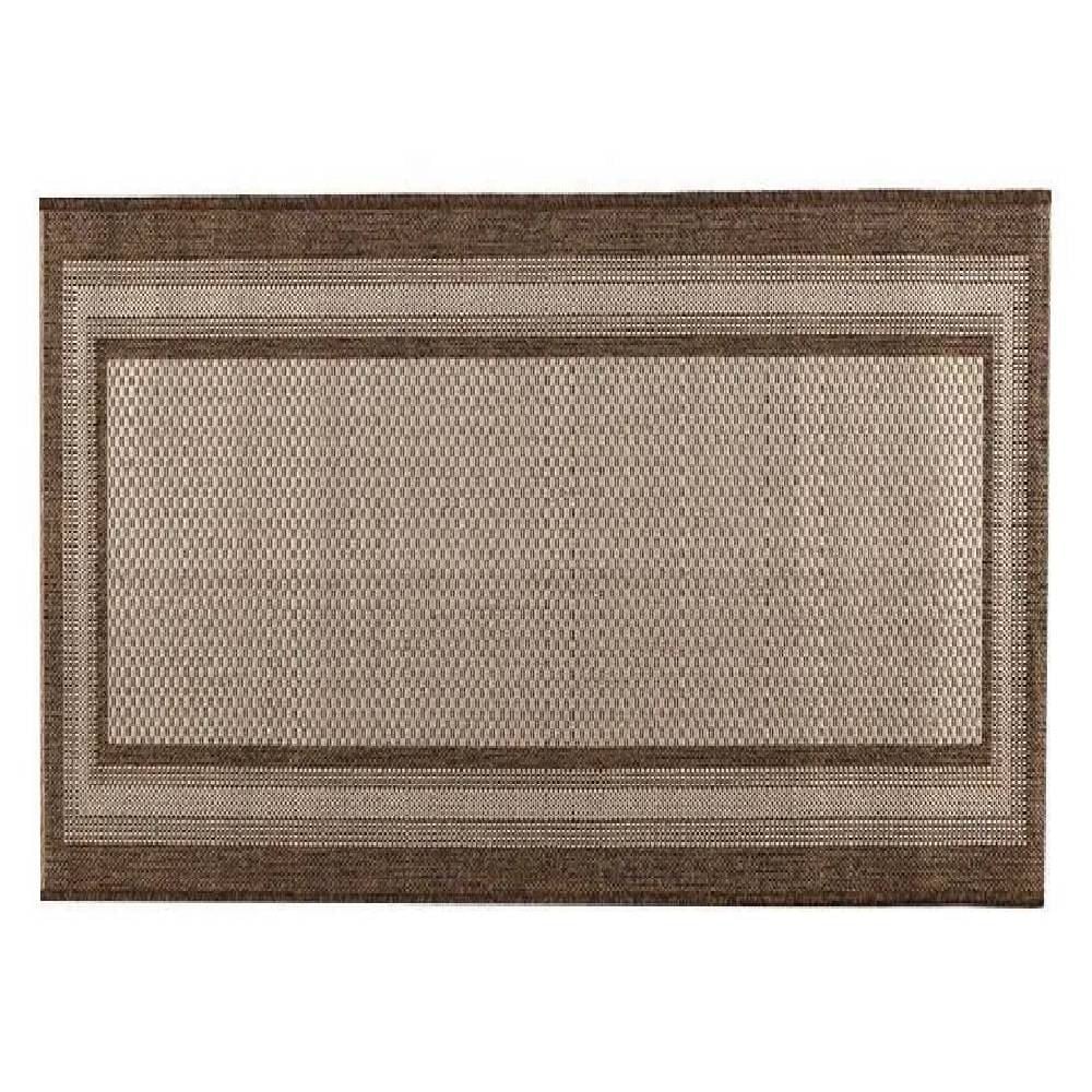 Tapete Para Quarto E Sala 1,33X1,90 M Cancun Sisal Havan Casa - Bordas Marrom