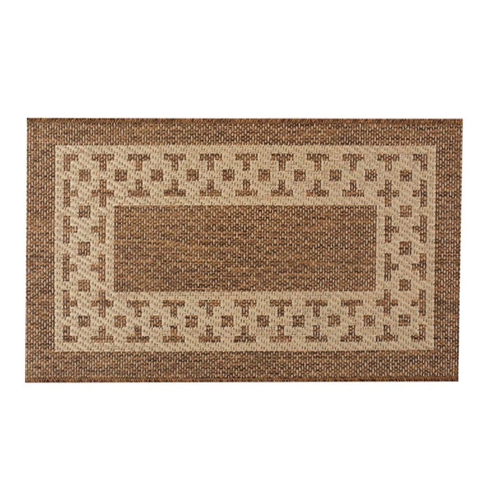 Tapete Para Quarto E Sala 1,33X1,90 M Cancun Sisal Havan Casa - Grega Marrom