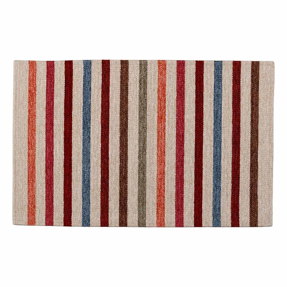 Tapete para Quarto e Sala Chenille 55X85 cm Havan Casa - Listras Coloridas