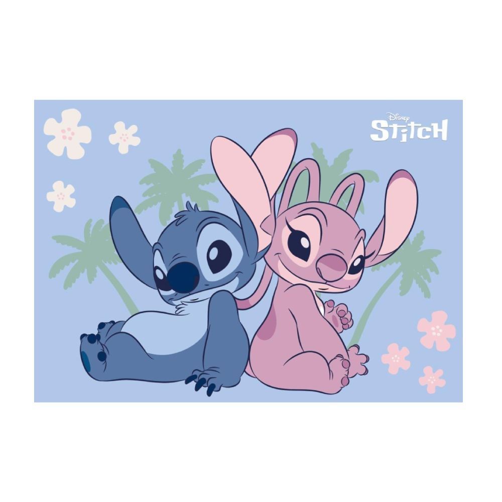 Tapete Infantil Joy Disney 70X100 cm Havan Casa - Stitch e Angel