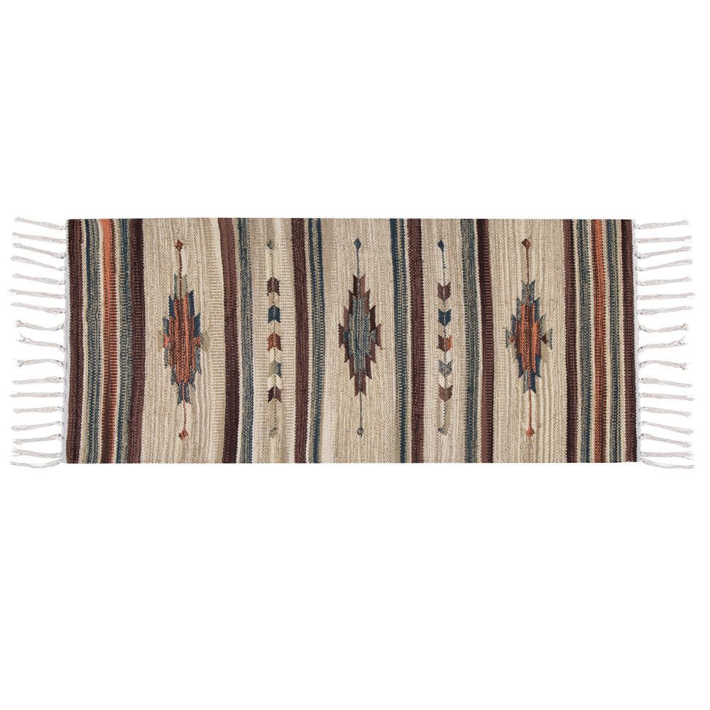 Tapete para Quarto Ou Sala 50Cmx1,20 m Kilim Havan Casa - Bege