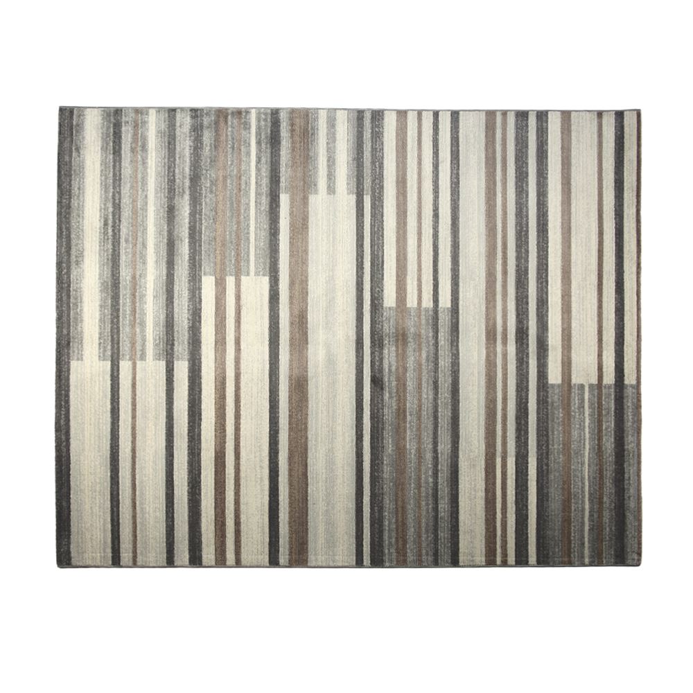 Tapete para Quarto e Sala 2,00X2,50 m Nirvana Havan Casa - Cinza Com Bege