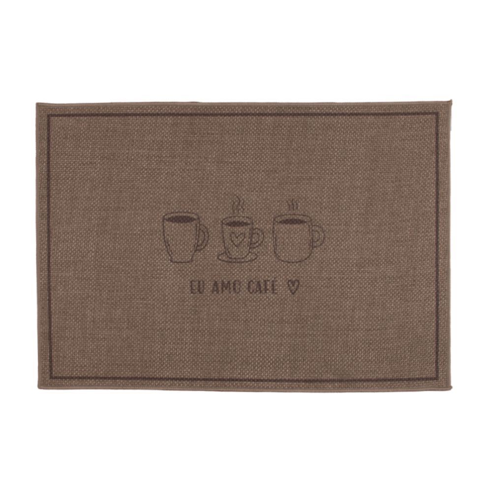 Tapete para Cozinha 53X70cm Nature Havan Casa - Castor Eu Amo Café