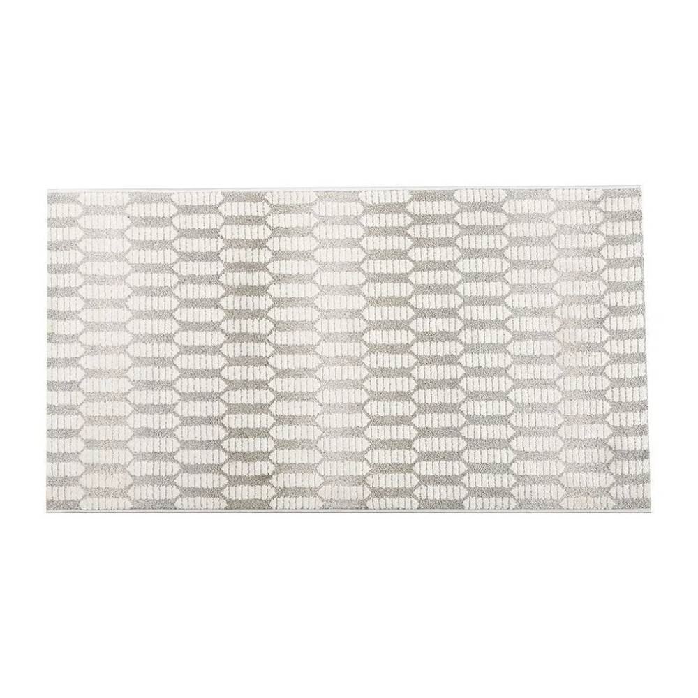 Tapete para Quarto e Sala 80Cmx1,50M Atenas Havan Casa - Creme Cinza