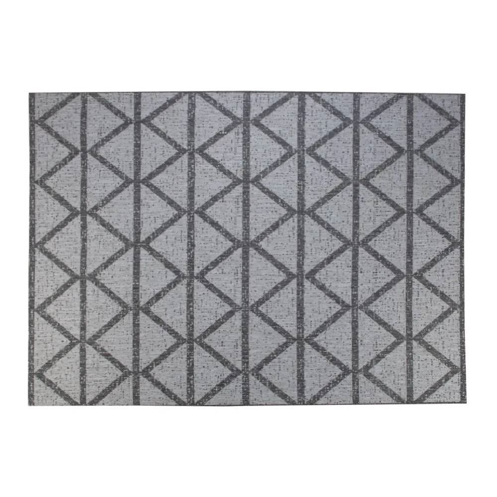 Tapete para Quarto e Sala Amazonas Sisal 1,40X2,00 Metros Havan - Geométrico Cinza
