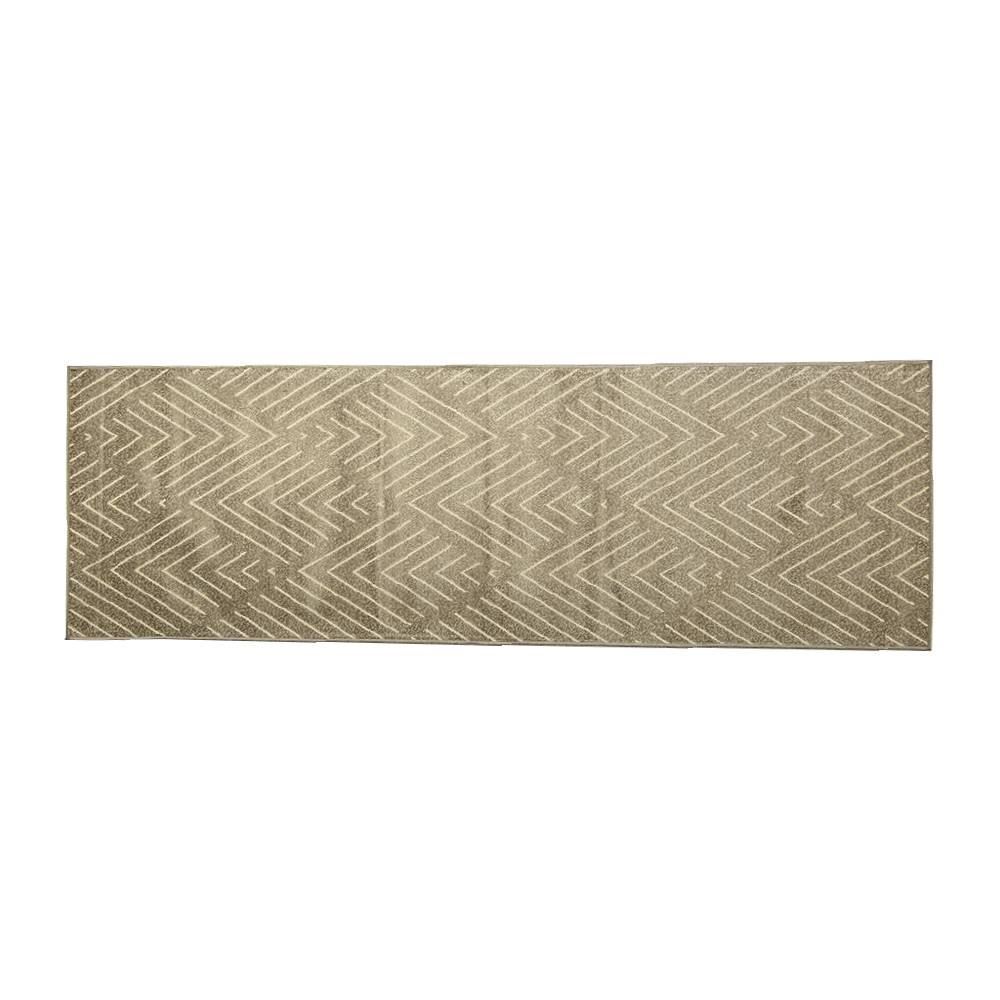 Tapete Para Quarto Ou Sala 0,68X2,10 M Faro Havan Casa - Escamas Cinza E Bege