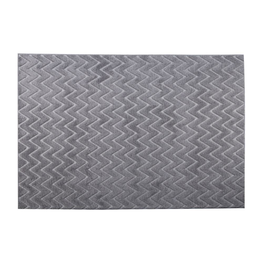 Tapete Para Quarto E Sala 1,40X2,00 M Milano Havan Casa - Cinza Chevron