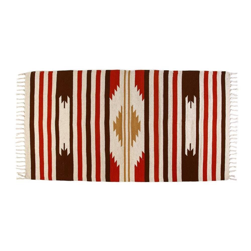 Tapete para Quarto Ou Sala 80Cmx1,50M Kilim Havan Casa - Terracota TI