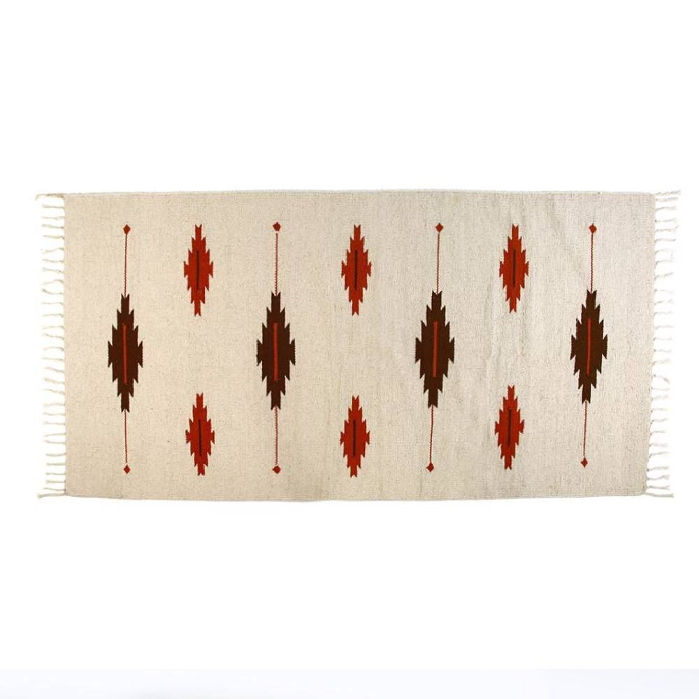 Tapete para Quarto Ou Sala 80Cmx1,50M Kilim Havan Casa - Natural Terracota TI