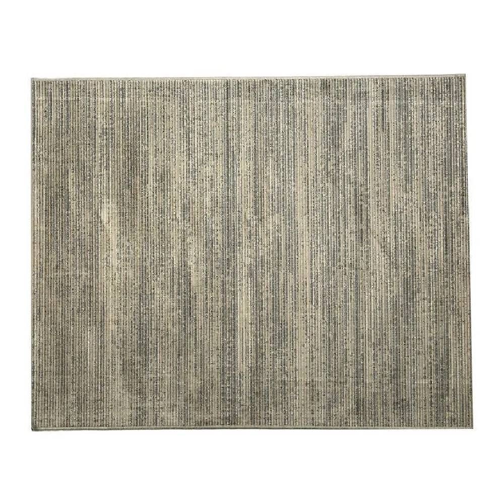 Tapete para Quarto e Sala 2,00X2,40 m Belga Havan Casa - Listras Cinza E Bege